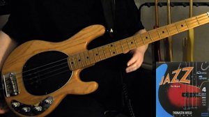 THOMASTIK JF344 Jazz Flat Wound 43-100 fresh set improv on Ernie Ball MUSIC MAN StingRay