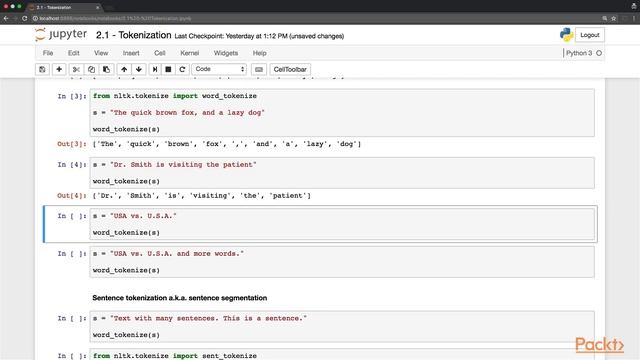 Practical Python Data Science Techniques : Tokenization – From Documents to Words | packtpub.com смотреть онлайн