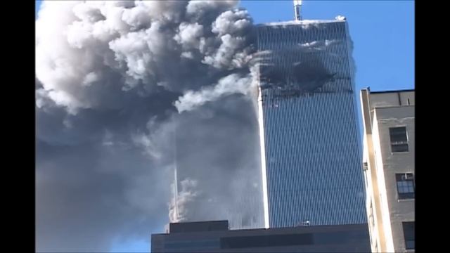 9 11 1st Tower Collapse WTC2 Compilation Raw Footage смотреть онлайн
