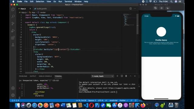 REACT NATIVE responsive UI screen and text | Part 1 #reactnative #reactnativetutorial