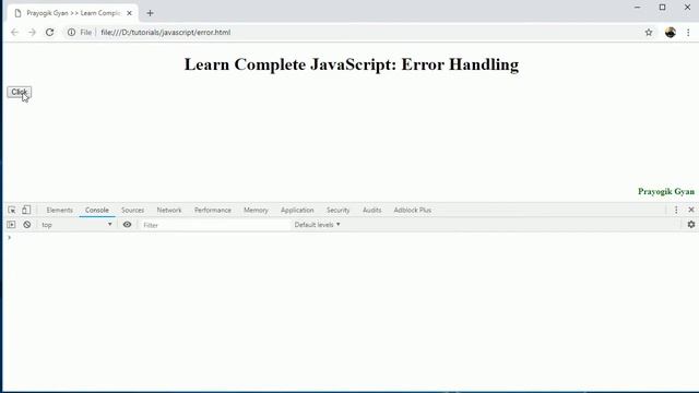 JavaScript Error Handling(try, catch, throw, finally) in Hindi Part19