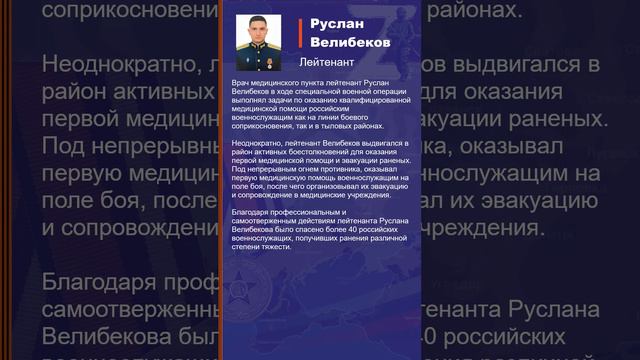 Руслан Велибеков Наградной лист Z