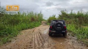 Traction Hobby Tank300 Off-road Action on a Rainy Day