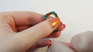 Браслет из бисера и японского стекляруса Королевское изящество