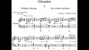 Владимир Ребиков / Vladimir Rebikov: Силуэты, Op.31 (Silhouettes, 1904)