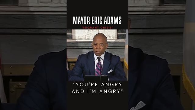 Eric Adams Mayor NYC "I'm saying to New Yorkers you're angry and I'm angry" #nyc #ericadams #biden