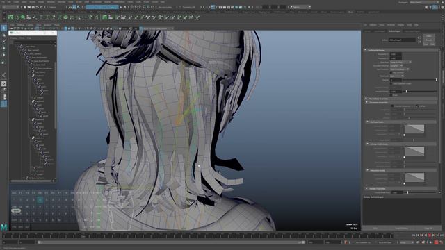 Простая симуляция волос и ткани / Simple hair and cloth simulation