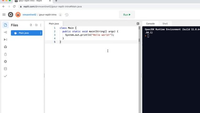 Java Programming Skills Using Replit: Replit Intro