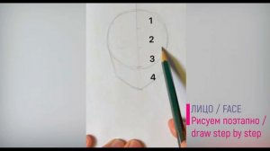 Урок - как нарисовать лицо девушки легко | Draw cute face  #drawcuteface
