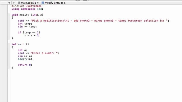 Void function example (C++ programming tutorial) смотреть онлайн