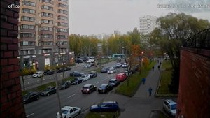 Пример записи с уличной AHD видеокамеры PS-link AHD102C в металлическом корпусе