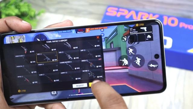 Tecno Spark 10 Pro Free Fire Test || Tecno Spark 10 Pro Graphics, Heating Test ??