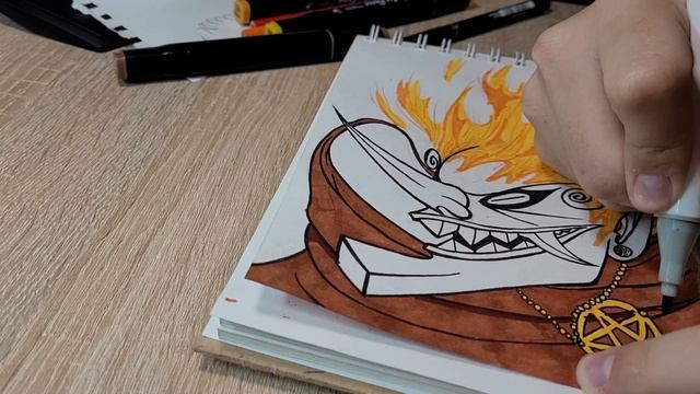 Граффити скетчинг часть2. Рисую керека прямо из преисподней ? смотреть онлайн