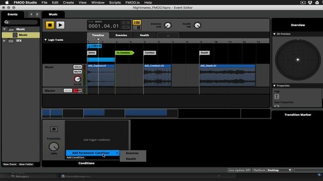 Music Implementation with FMOD Studio: Part One