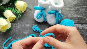 МАСТЕР-КЛАСС: ЗАВЯЗКИ ДЛЯ ПИНЕТОК ЗА 10 МИНУТ ?| Вязание из плюшевой пряжи