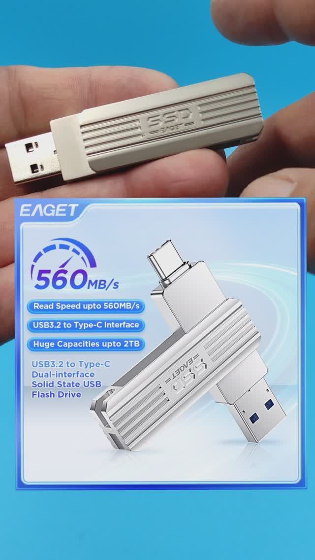 SSD флеш накопитель EAGET SU22 1TB смотреть онлайн