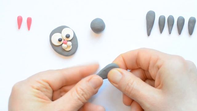 Как слепить кролика. Лепка из пластилина. Милый зайка. Clay bunny. Plasticine rabbit. смотреть онлайн
