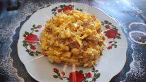 САЛАТ ЁЖИК С КУКУРУЗОЙ! ВКУСНЫЫЫЙ...