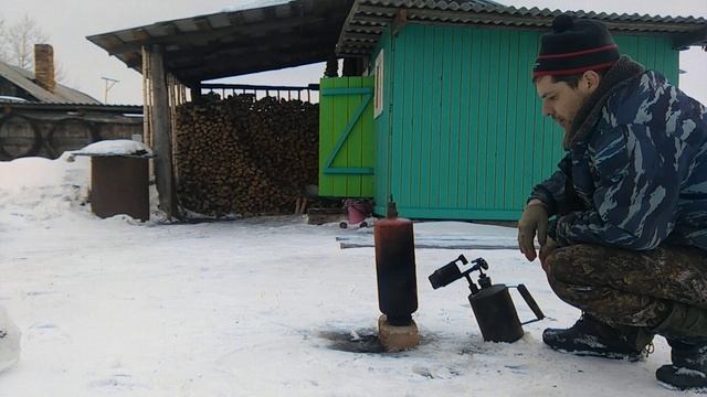 Самодельный парогенератор из огнетушителя.