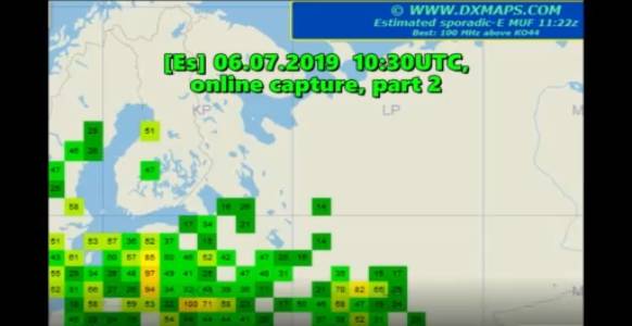 06.07.2019 10:30UTC, [Es], Запись непосредственного приёма, (захват видео с экрана), часть 2