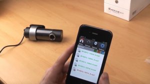 Pittasoft Blackvue DR500GW-HD in car camera first turn on, WiFi setup and app demonstration