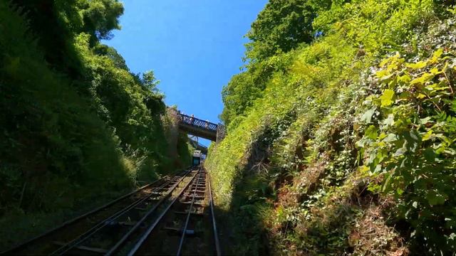 Lynton and Lynmouth Cliff Railway - World's Highest, Steepest Water Powered Railway - POV смотреть онлайн
