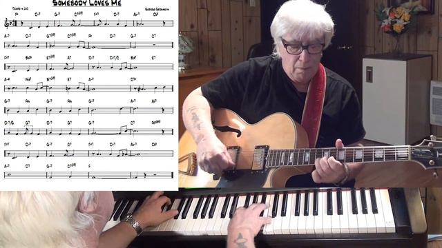 Somebody Loves Me - Jazz guitar & piano cover ( George Gershwin ) смотреть онлайн