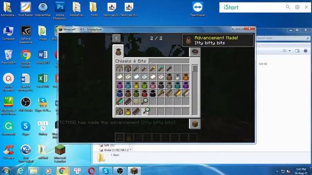 Chisels & Bits Mod 1.16.5/1.12.2/1.10.2 (The Ultimate Building Tool) for Minecraft PC смотреть онлайн