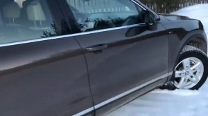 Фольксваген Туарег по снегу
