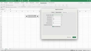 Excel Scrollbar einfügen