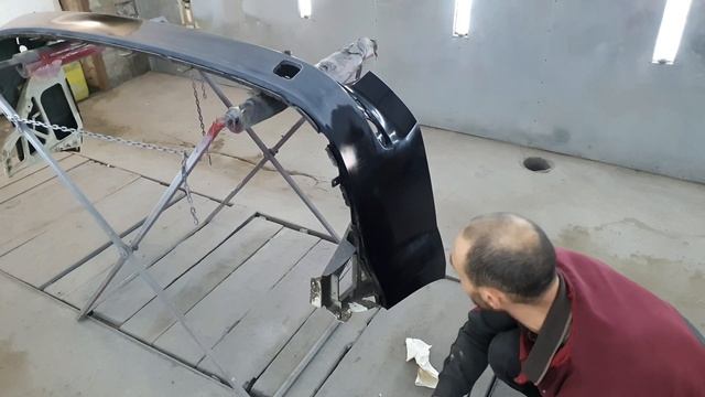 Как подготовить и покрасить бампер  в гараже без пыли за 4 часа. #garagelab