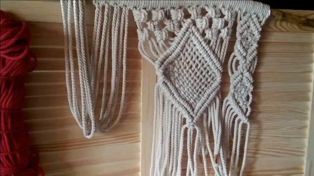 Как Cвязать//rhombus Macrame// макраме для начинающих//makrome// мастер класс ПАННО часть 2 ❤️❤️❤️