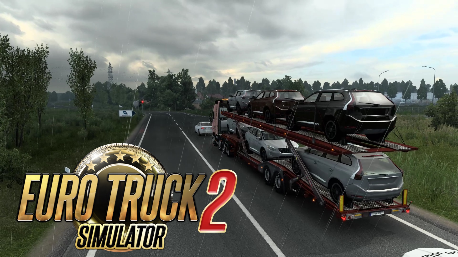 Euro Truck Sim 2 - Геймплей | Перевозим Автомобили | Logitech G29