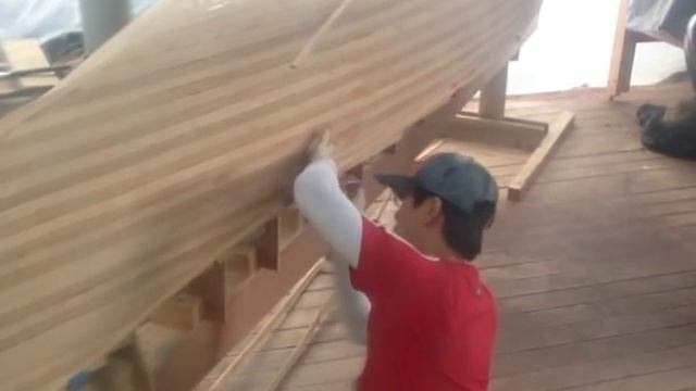 Ranger Prospector Wood Strip canoe Build Part1 смотреть онлайн