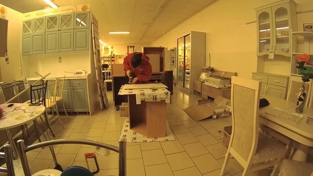 Сборка угловой кухни l Витринный образец смотреть онлайн