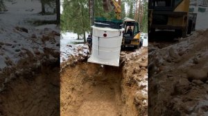 Монтаж септика на 30 человек КолоВеси для базы отдыха. 100 Септик