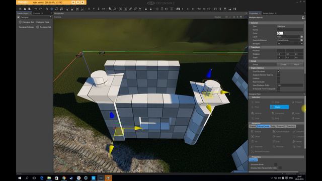 Cryengine V (Cryengine 5) #21 Всё что нужно знать о Designer. Встроенное 3D Моделирование смотреть онлайн