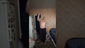 Строгий жим гири 32кг. в солдатской стойке