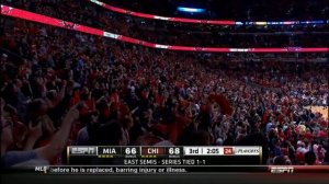 Nate Robinson GIGANTE toco em Lebron James!