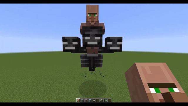 what if you create a VILLAGER WITHER BOSS in MINECRAFT смотреть онлайн