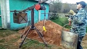 Установка для рытья КОЛОДЦА!