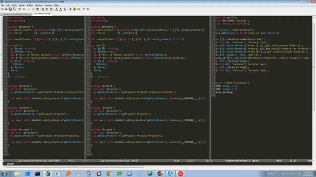 Gang of Four (GoF) Abstract Factory Design Pattern in Flat Perl смотреть онлайн