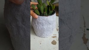Декоративный горшок из ТУАЛЕТНОЙ БУМАГИ ??