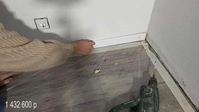 41. Имитация бруса в спальне. Покраска стен. Плинтус. смотреть онлайн