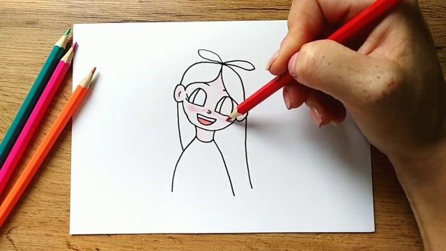 Как легко нарисовать милую девочку