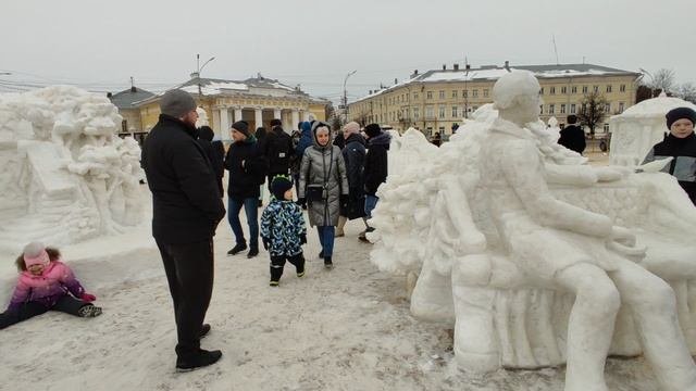 Фестиваль Скульптур из снега в Костроме 2023 г. Участник 21, 22