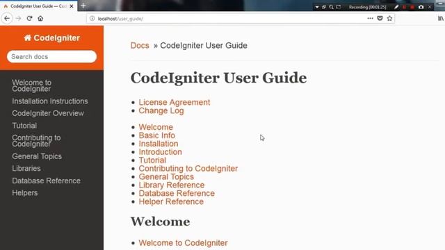 PHP Codeigniter Tutorial - 3 - How To Setup Codeigniter Documentation In Your Computer - Hindi
