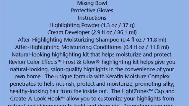 Revlon Color Effects Frost & Glow, Blonde 1 set смотреть онлайн