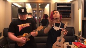 Lil Pump x Einer Bankz SMASHING UKULELE!! (Off White Acoustic)