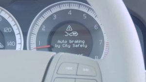 Demonstration of Volvo's City Safety automatic braking system 10 mph